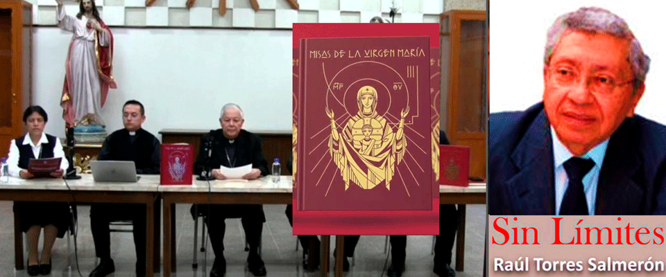 Arzobispo Víctor Sánchez y el libro Misas de la Virgen