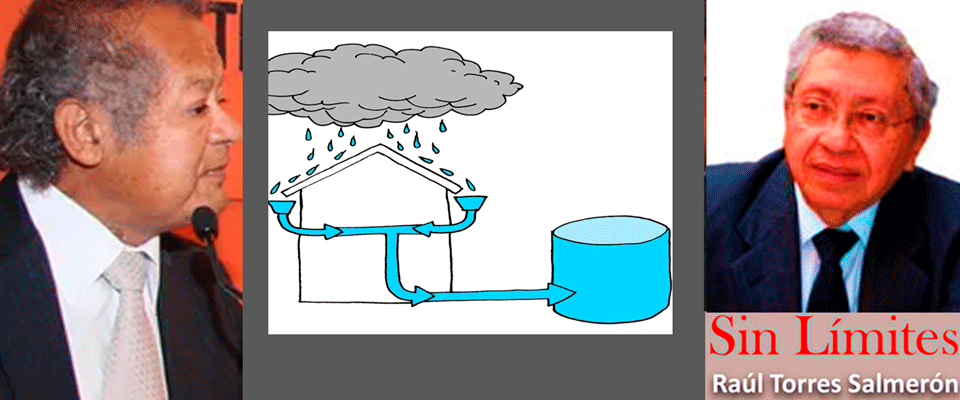 Para ahorrar agua, debe captarse agua de lluvia